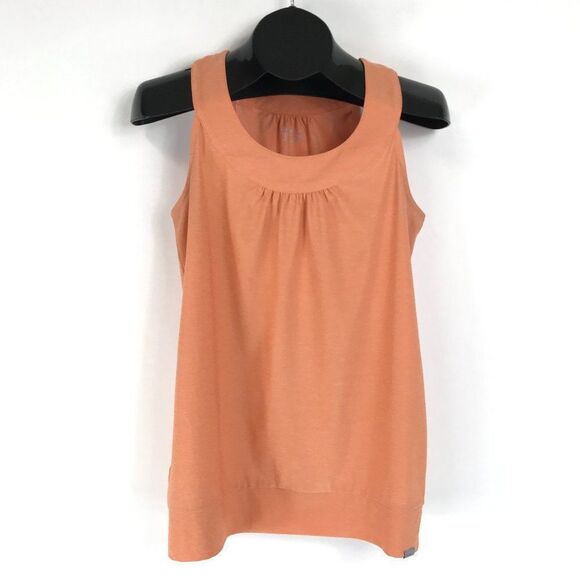 Eddie Bauer Travex Active Tank Top Women’s Small Orange Stretch Knit Outdoor - Picture 1 of 10